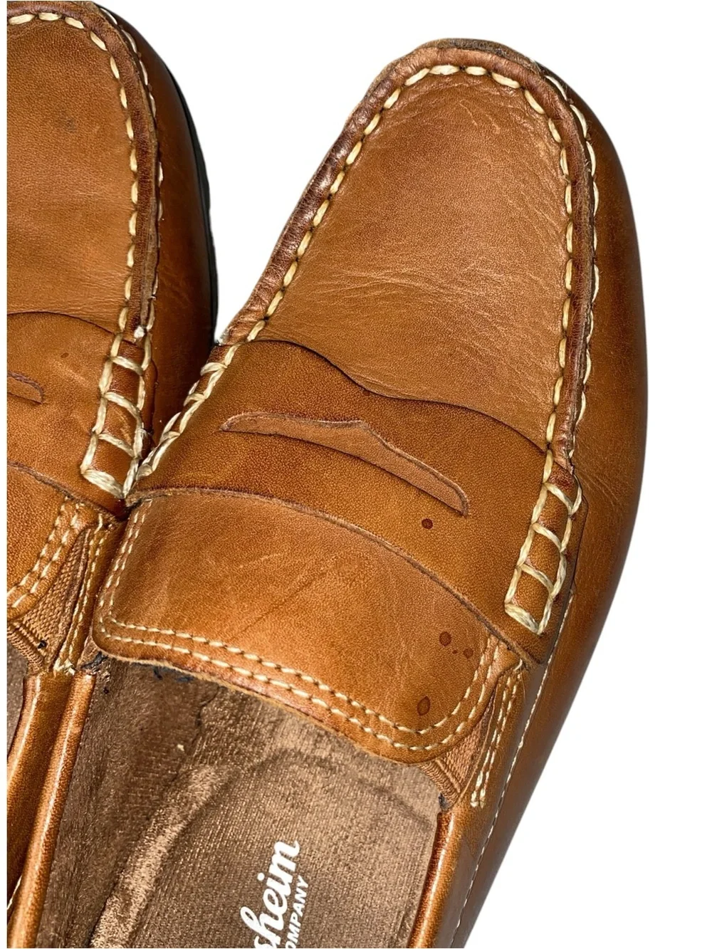 Florsheim Jasper Driver Jr. Saddle Tan Boys Size 4.5 Penny Loafer Leather
